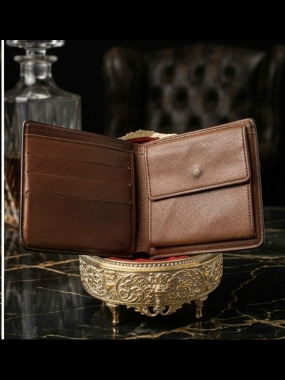 Louis Vuitton Monogram Marco Bifold Wallet - Brown - Picture 3 of 7